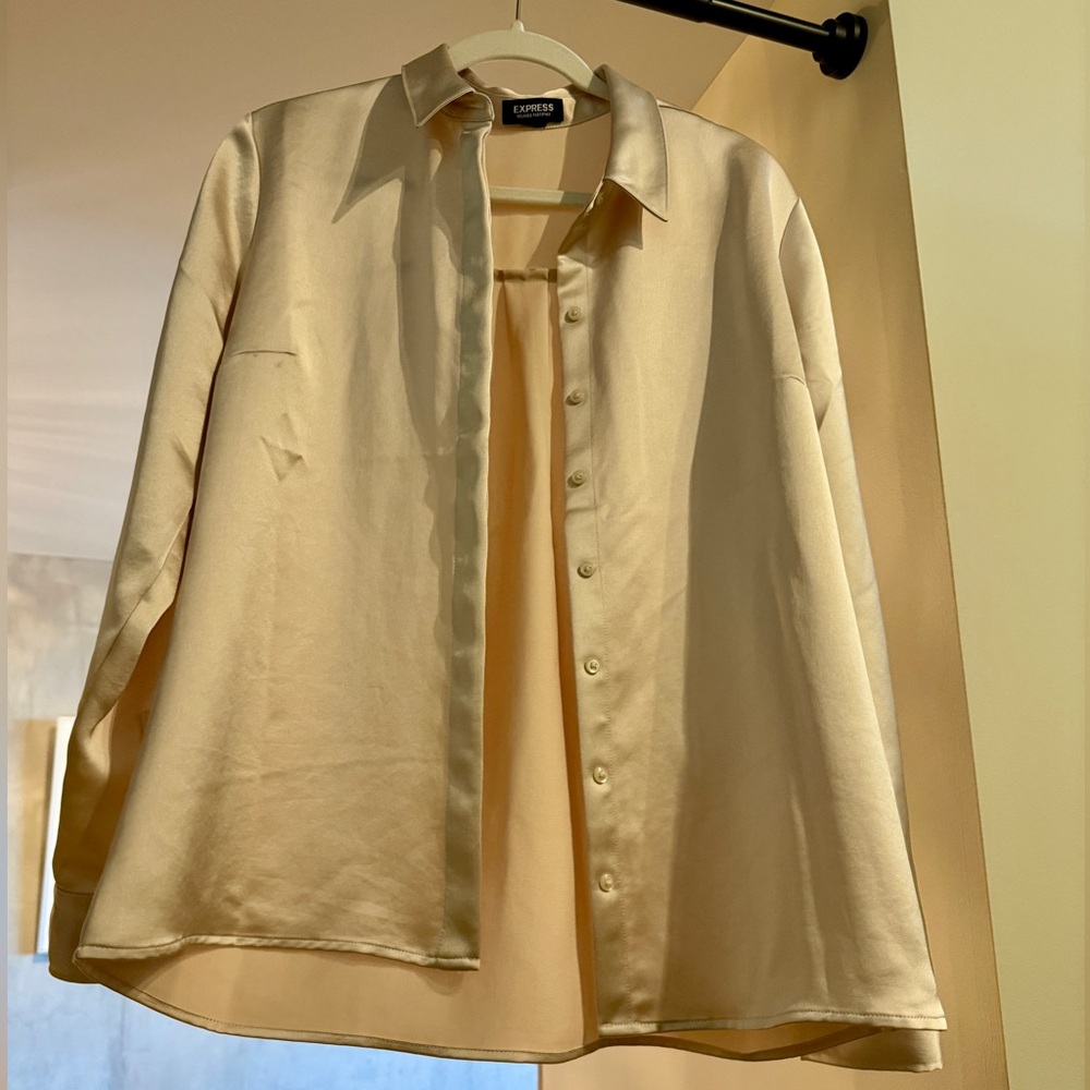 Silky Champagne Portofino Top